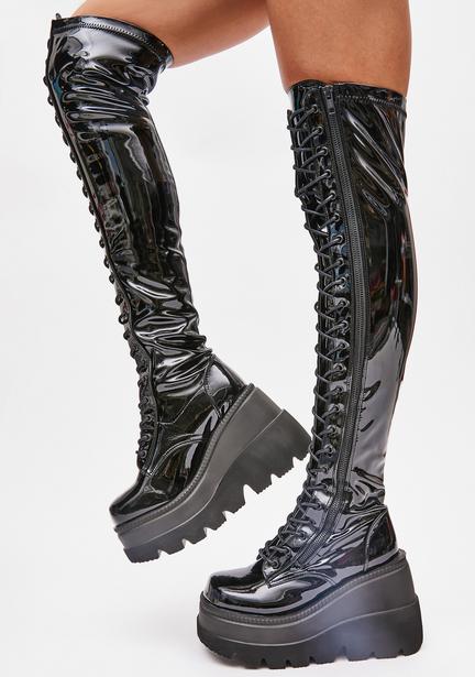 thigh high demonia boots