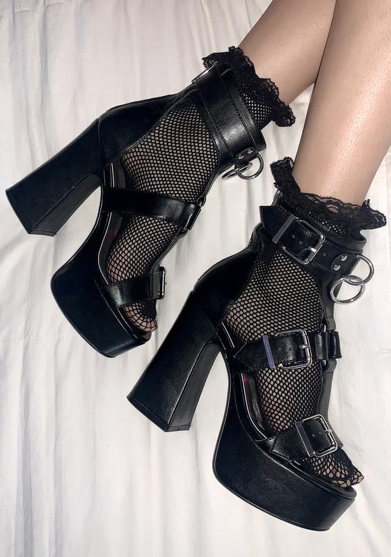 buckle heels