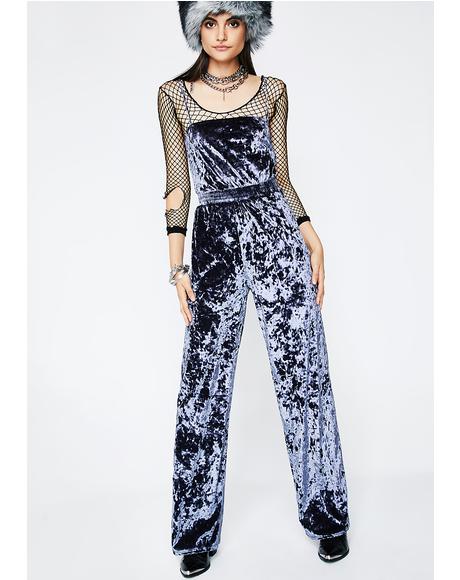 Talk The Talk Velvet Jumpsuit