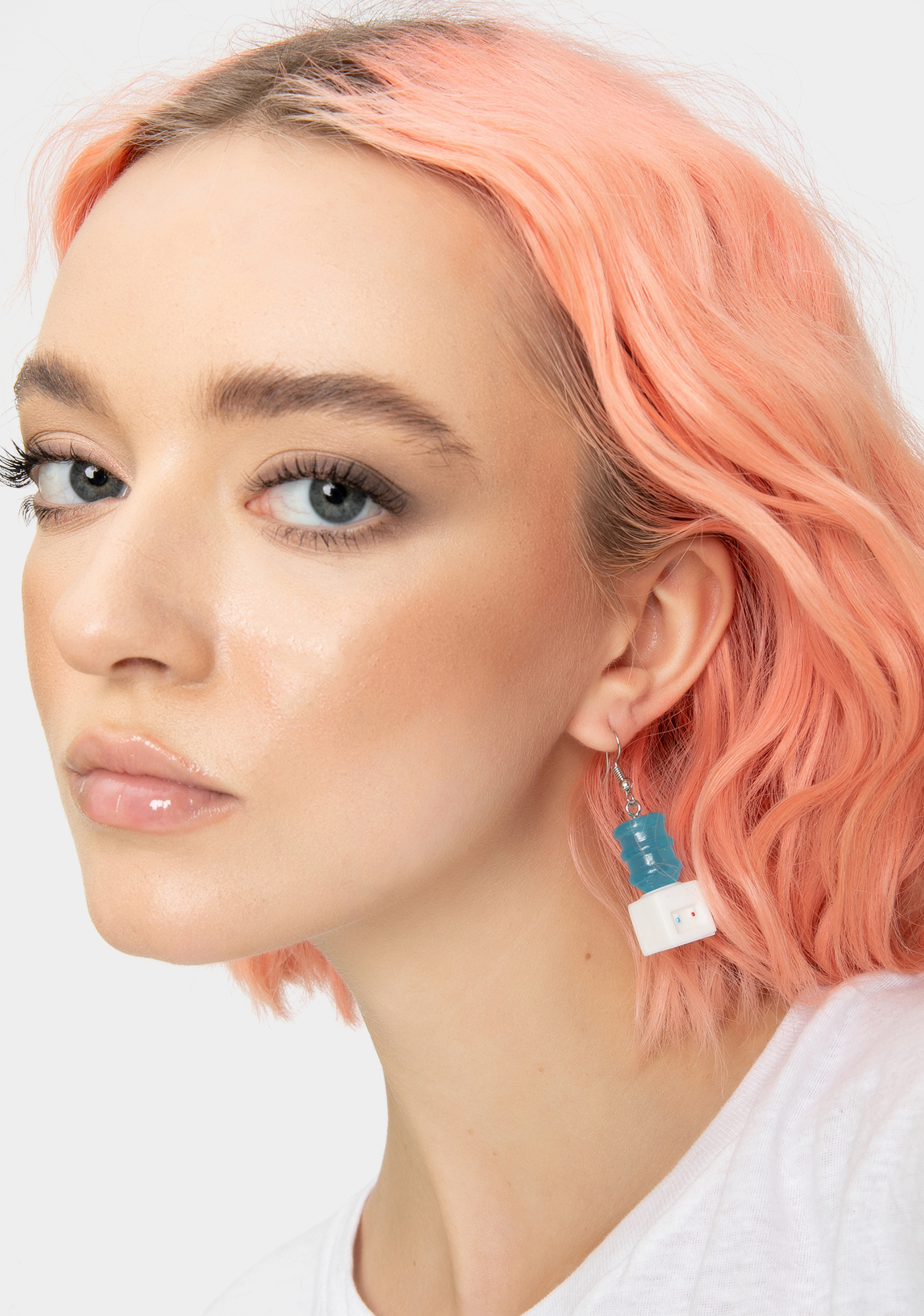 Water Cooler Charm Earrings Blue Dolls Kill