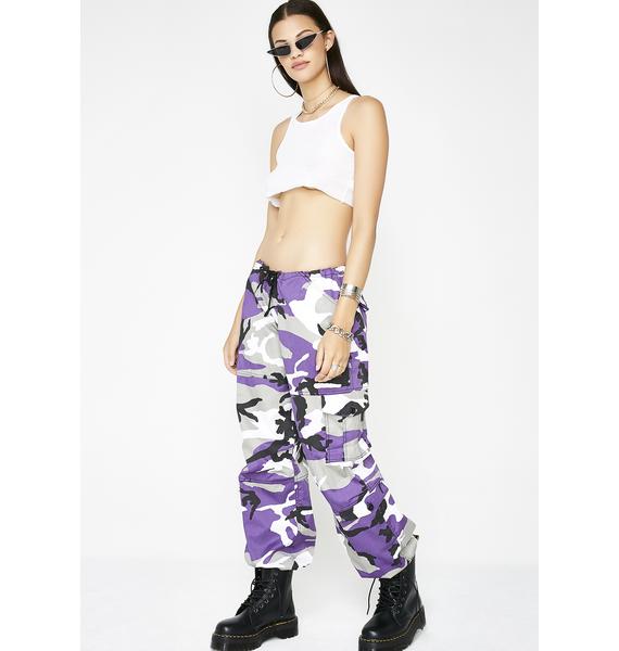 purple army pants