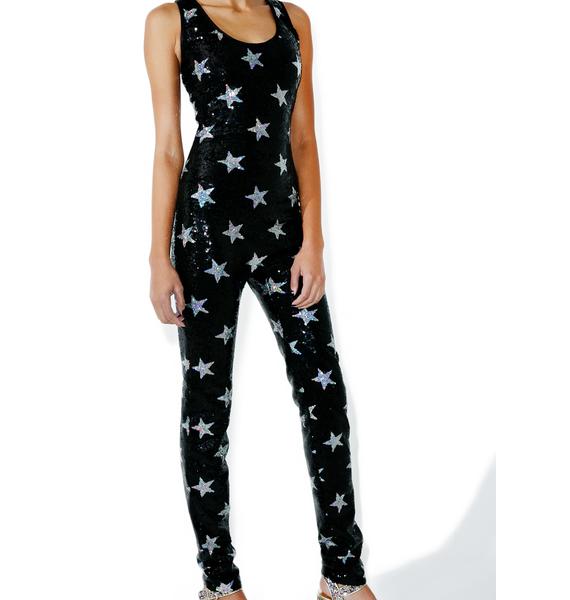 Jaded London Endless Starz Sequin Jumpsuit Dolls Kill