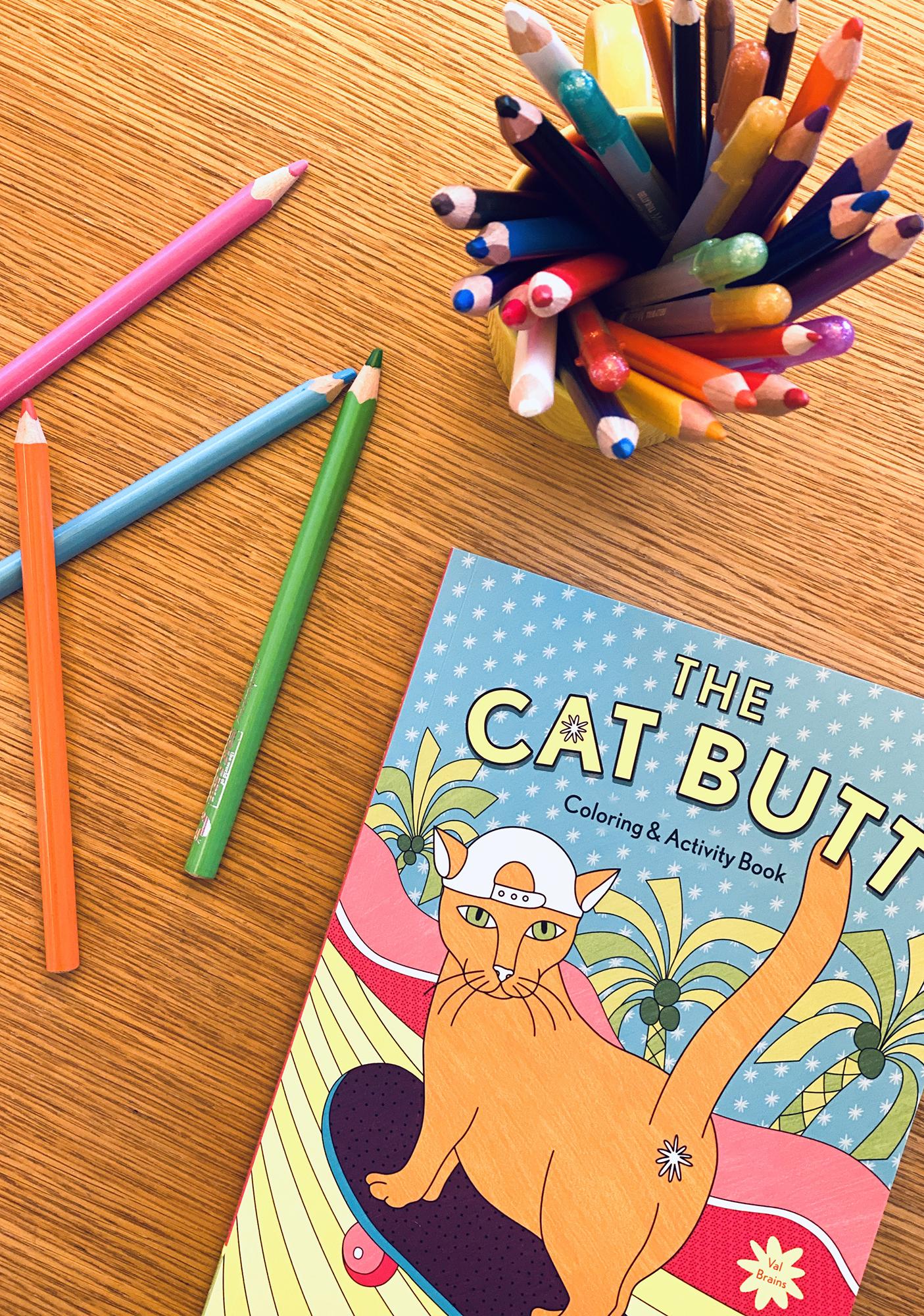 Cat Butt Coloring And Activity Book By Val Brains | Dolls Kill
