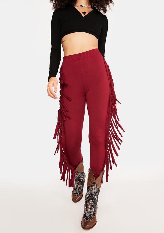 fringe leggings