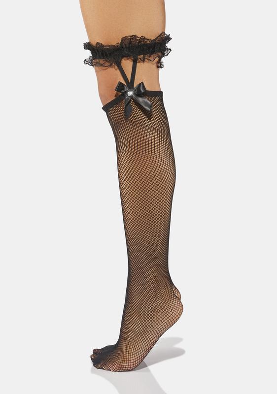 fishnet garters