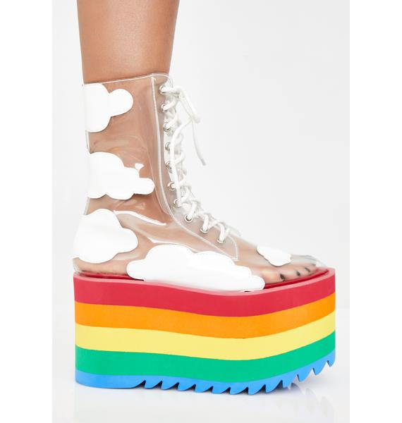 empty platform shoes