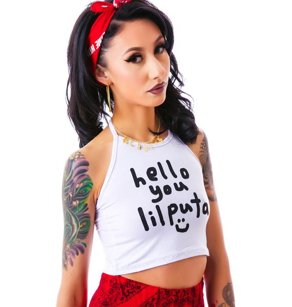 O Mighty Hello You Lil Puta Halter | Dolls Kill