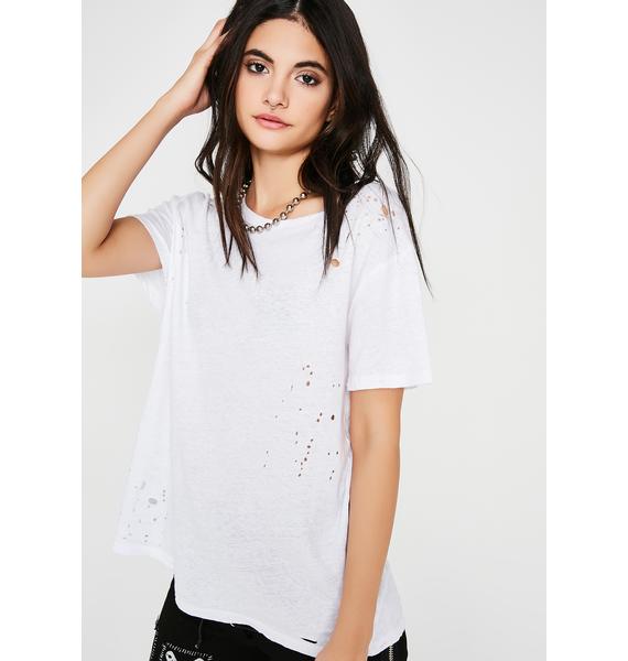 Distressed Hole Tee | Dolls Kill