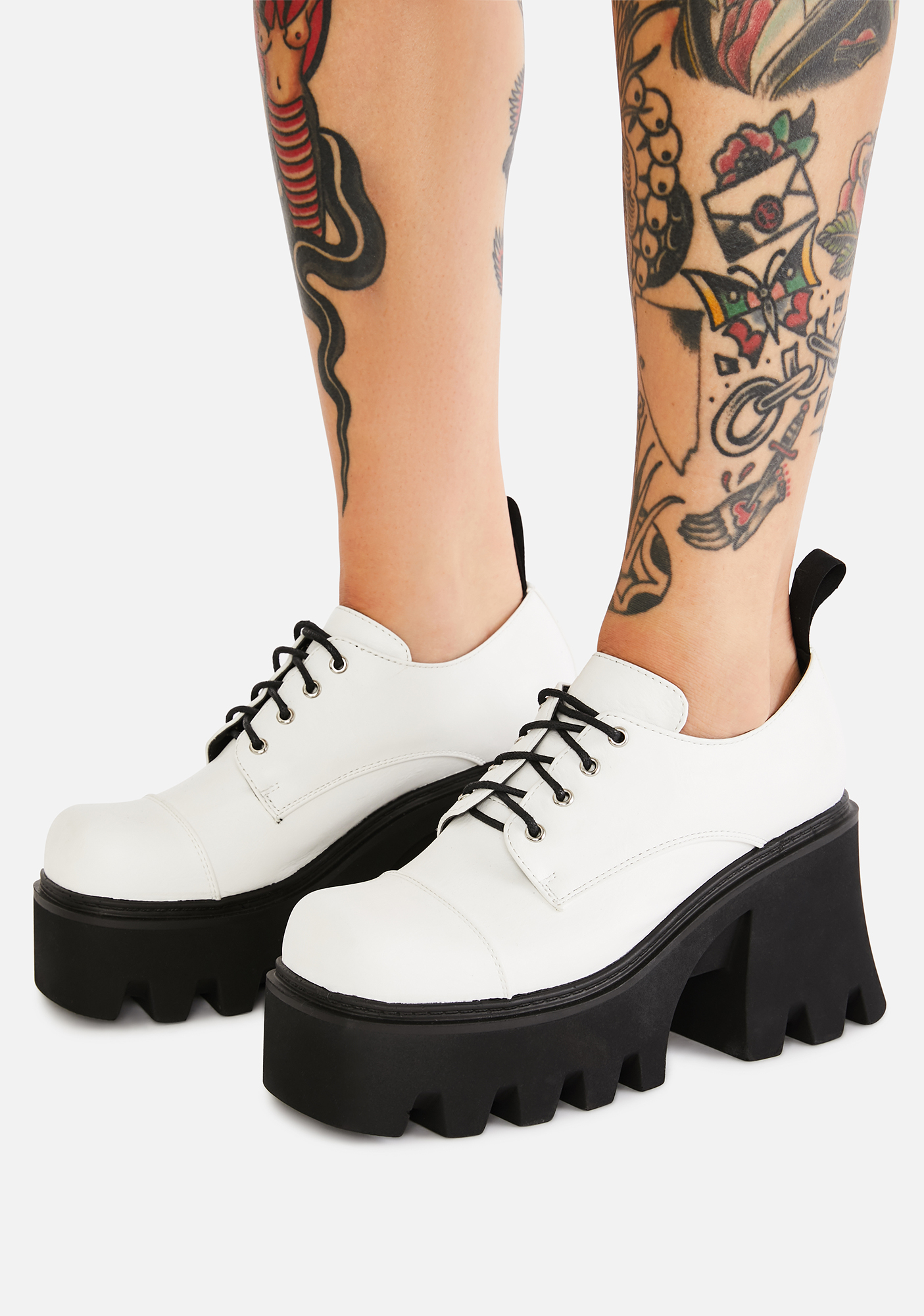 Lamoda Platform Oxfords White Dolls Kill