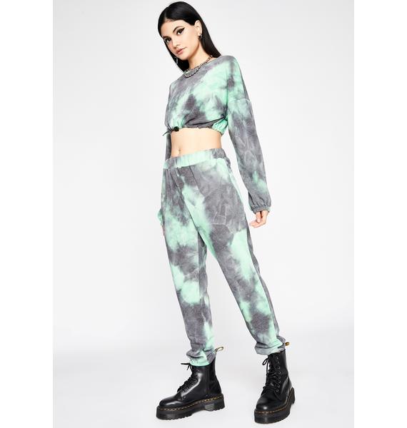 tie and dye jogger set