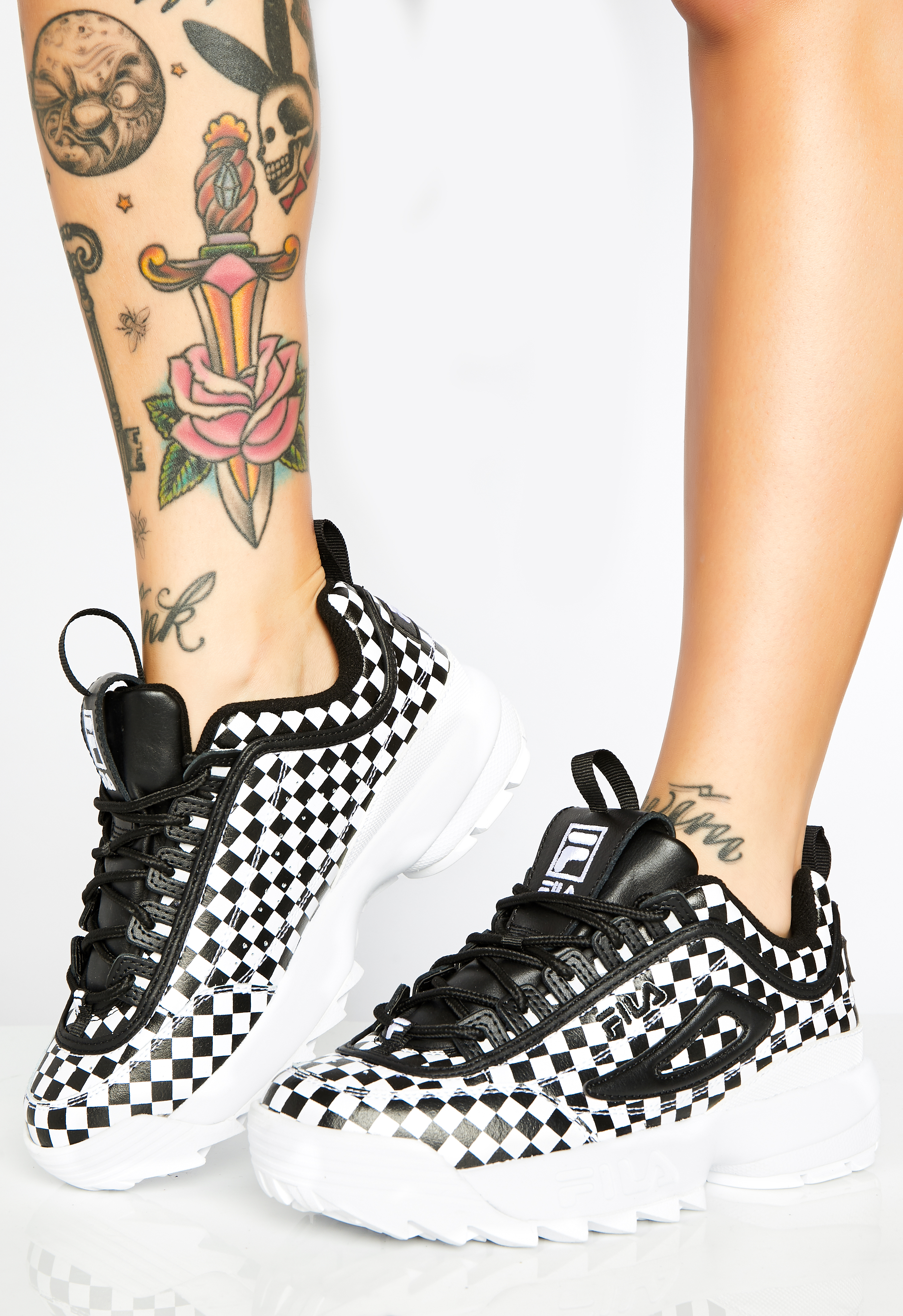 fila disruptor checkered