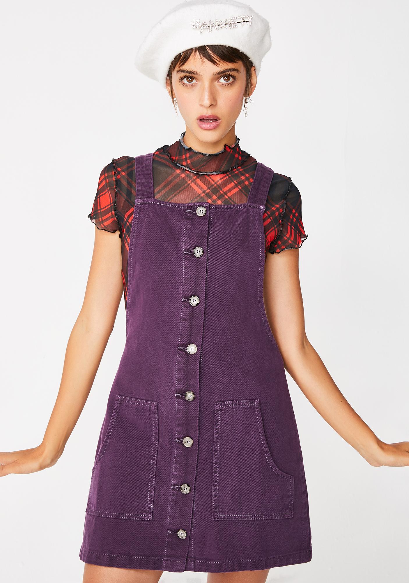 purple corduroy dress