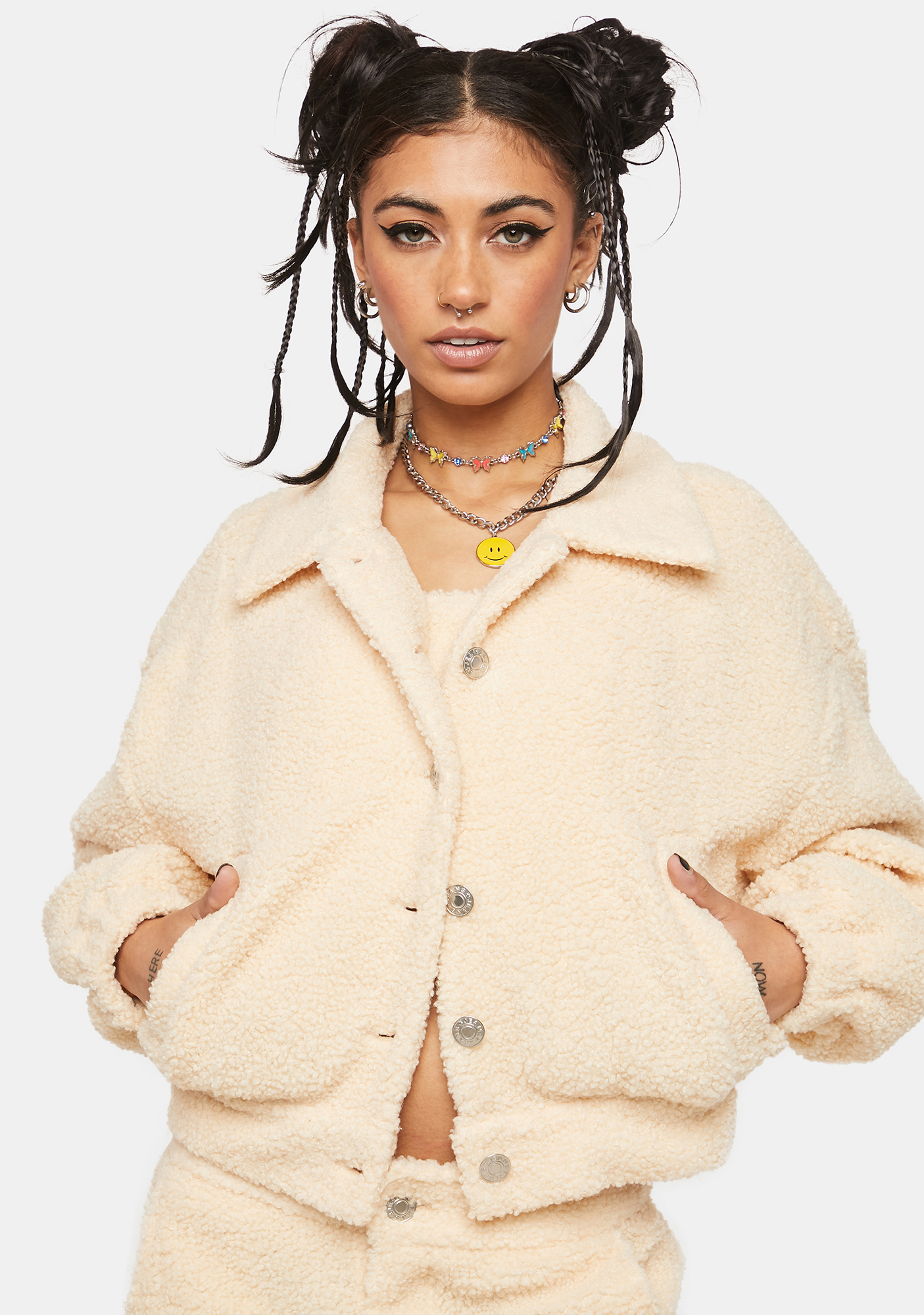 button up sherpa jacket