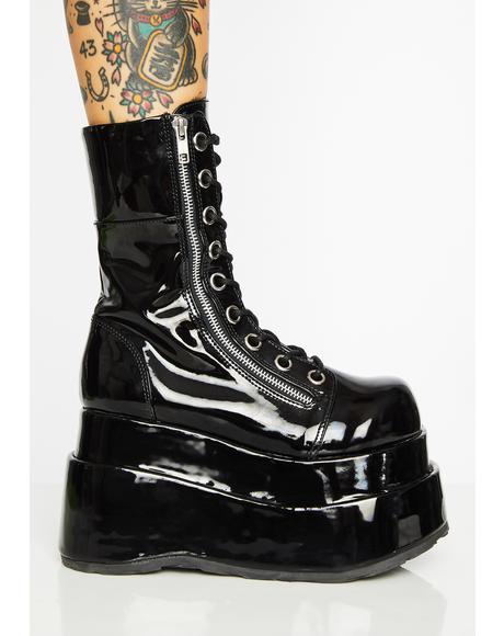 pink demonia trinity boots