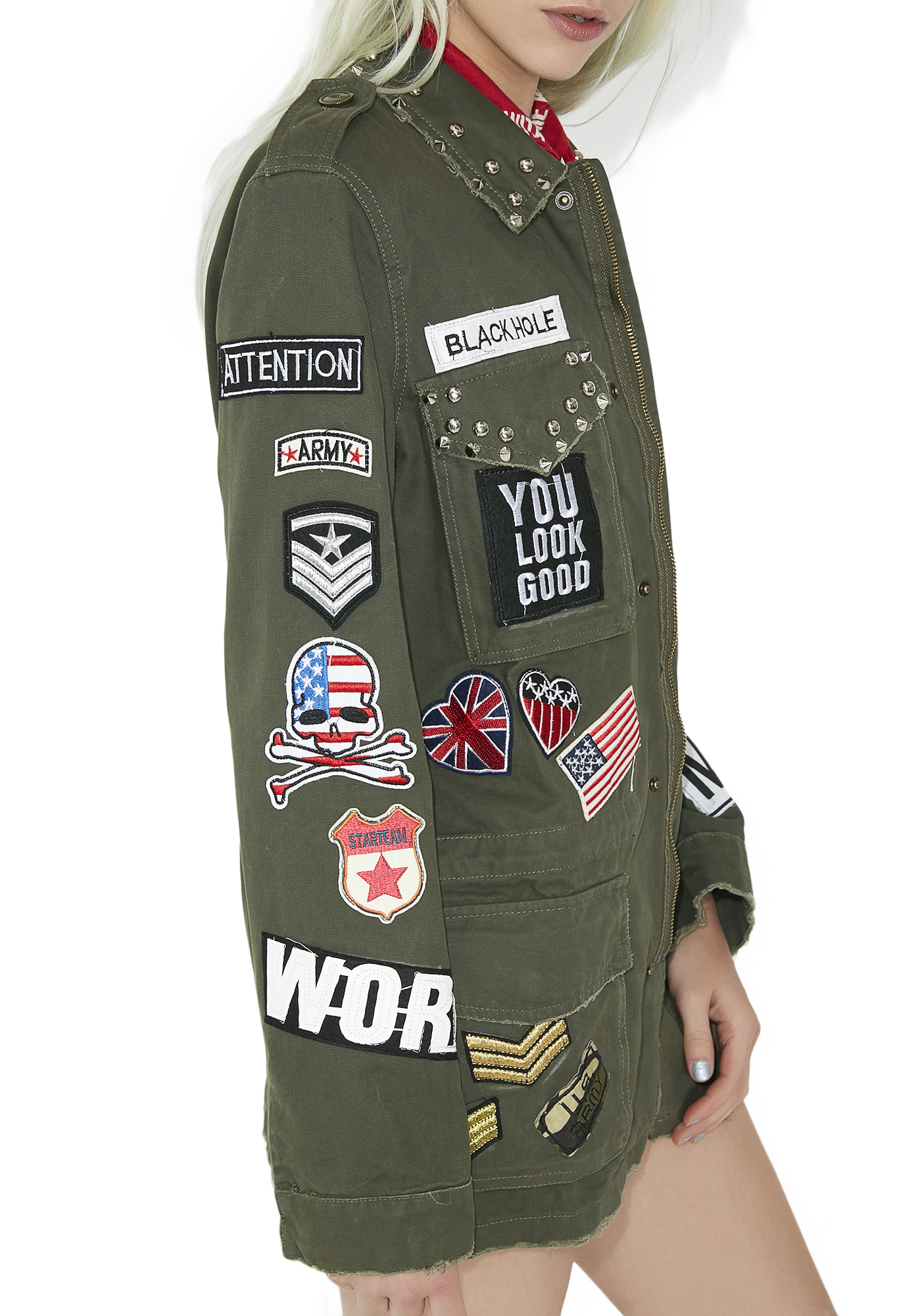 army patch jacket