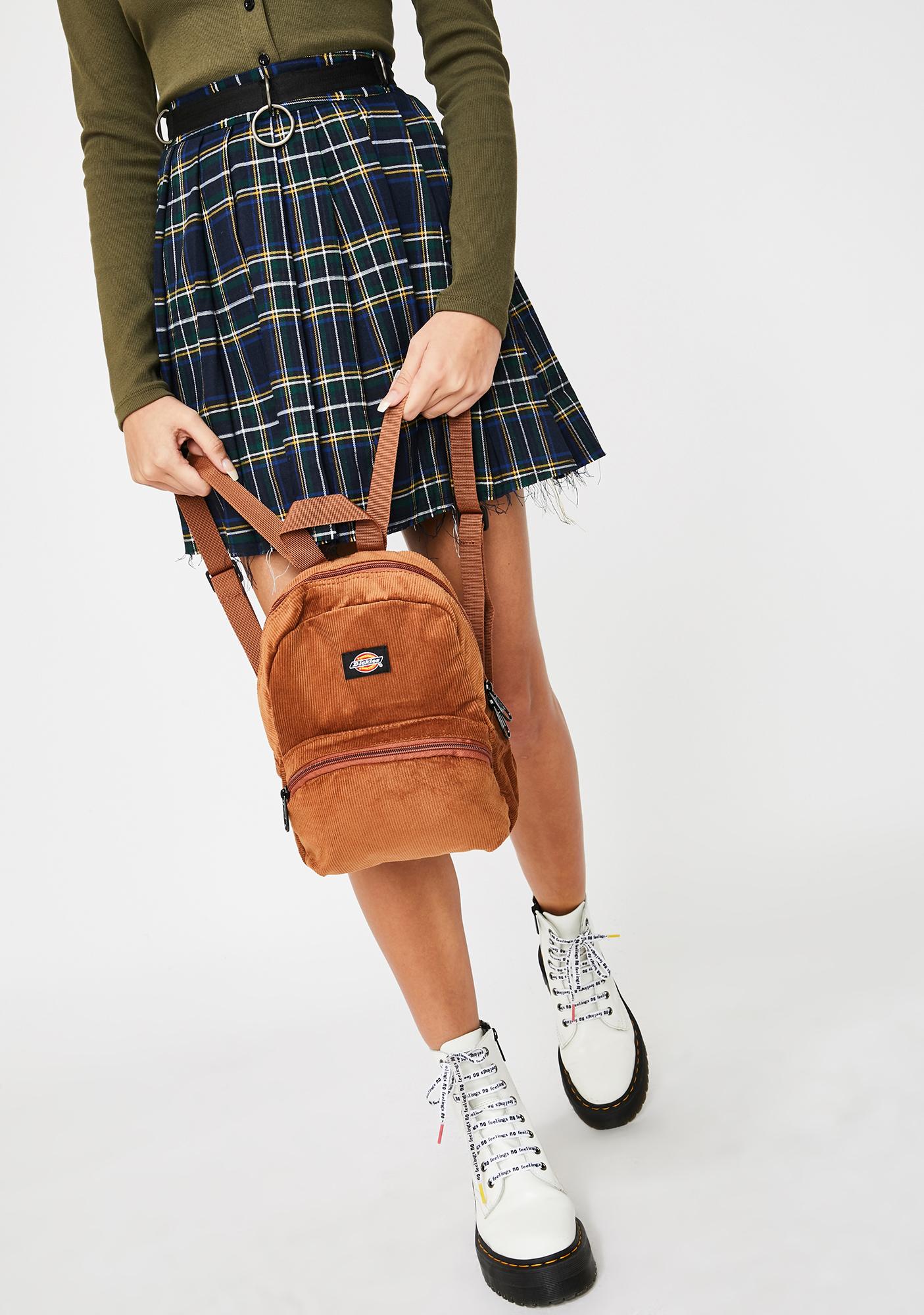 corduroy mini backpack