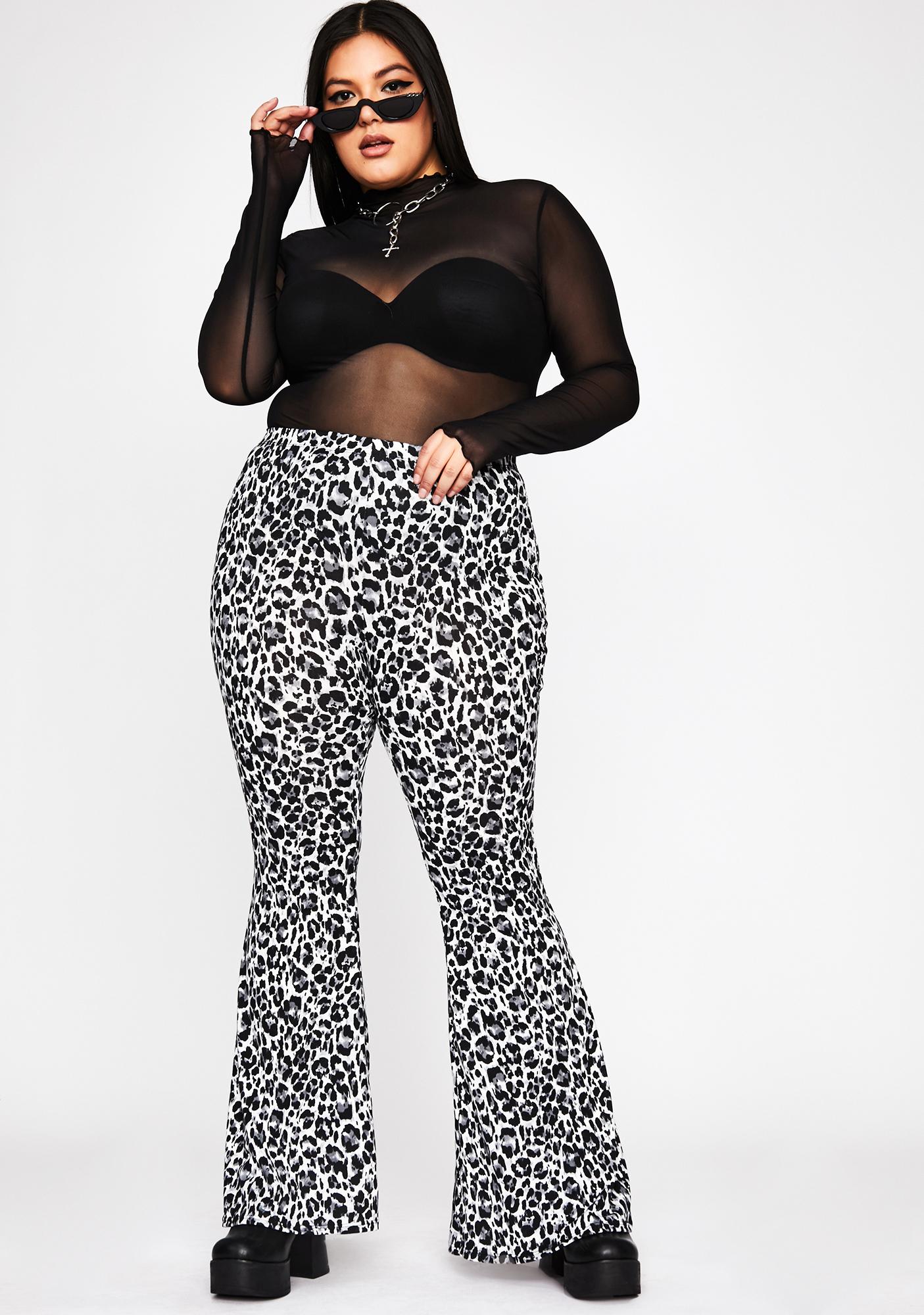 animal print flares