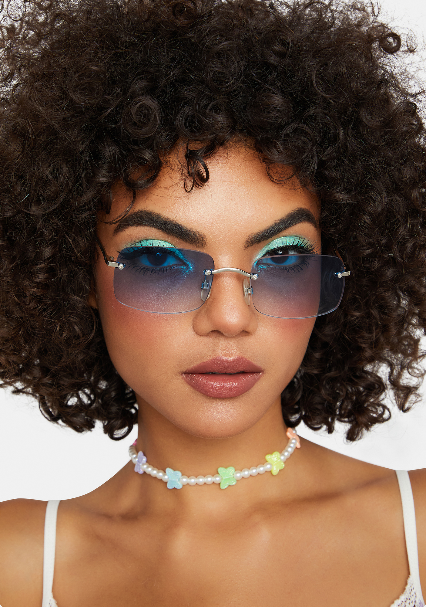 Good Times Eyewear Blue July Sunglasses | Dolls Kill