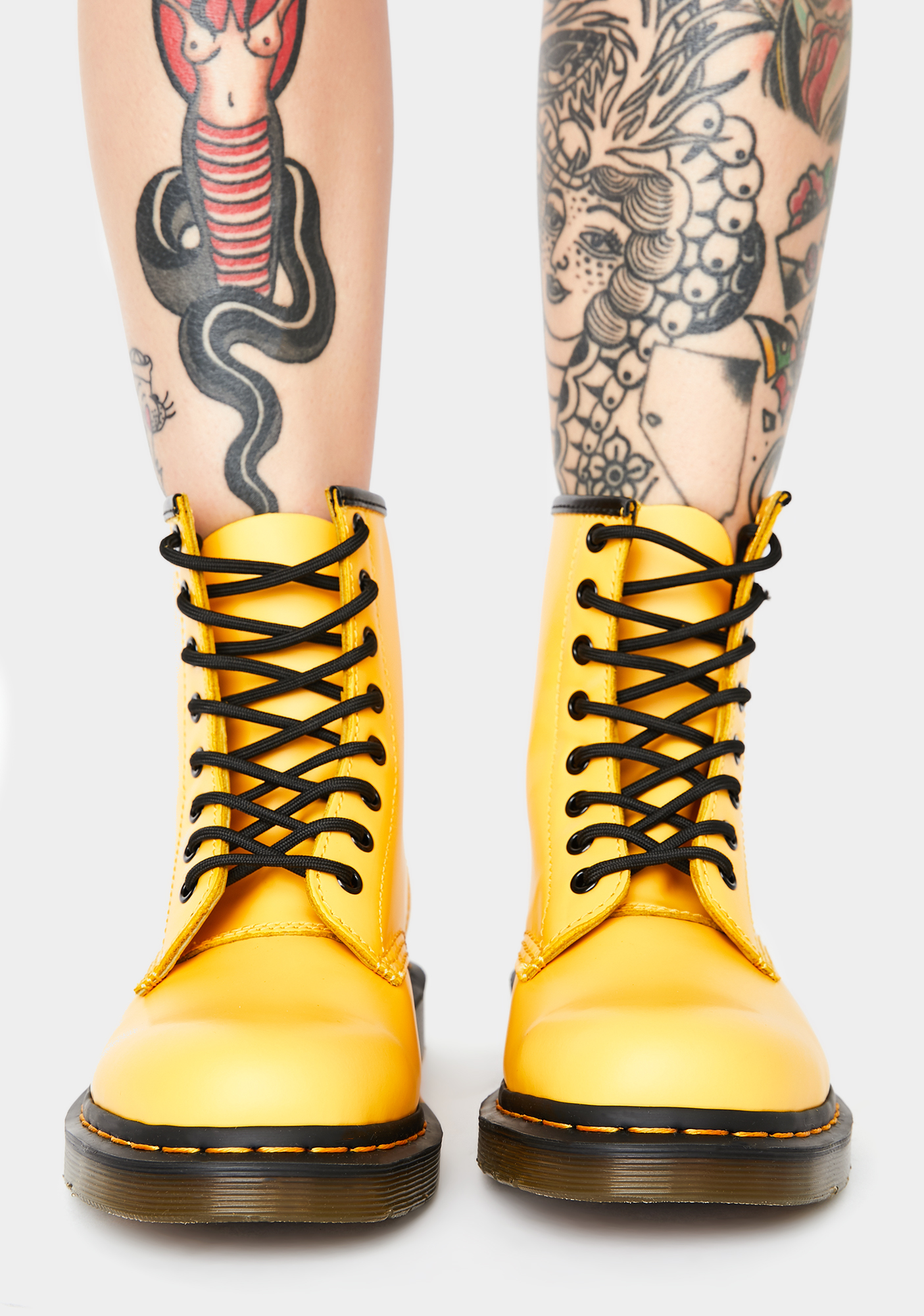 Dr martens hotsell 1460 yellow smooth