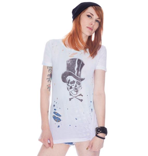 chaser happy skull tee