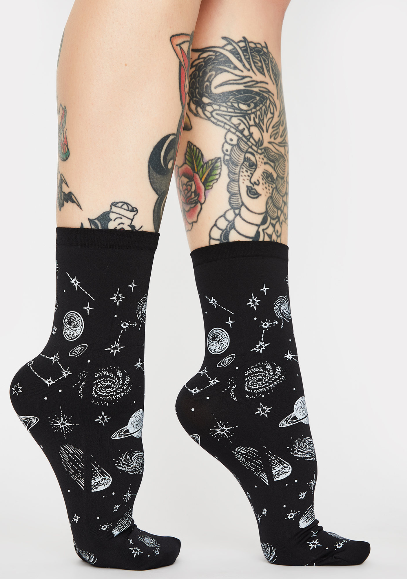 Memoi Cosmos Print Ankle Socks Dolls Kill 