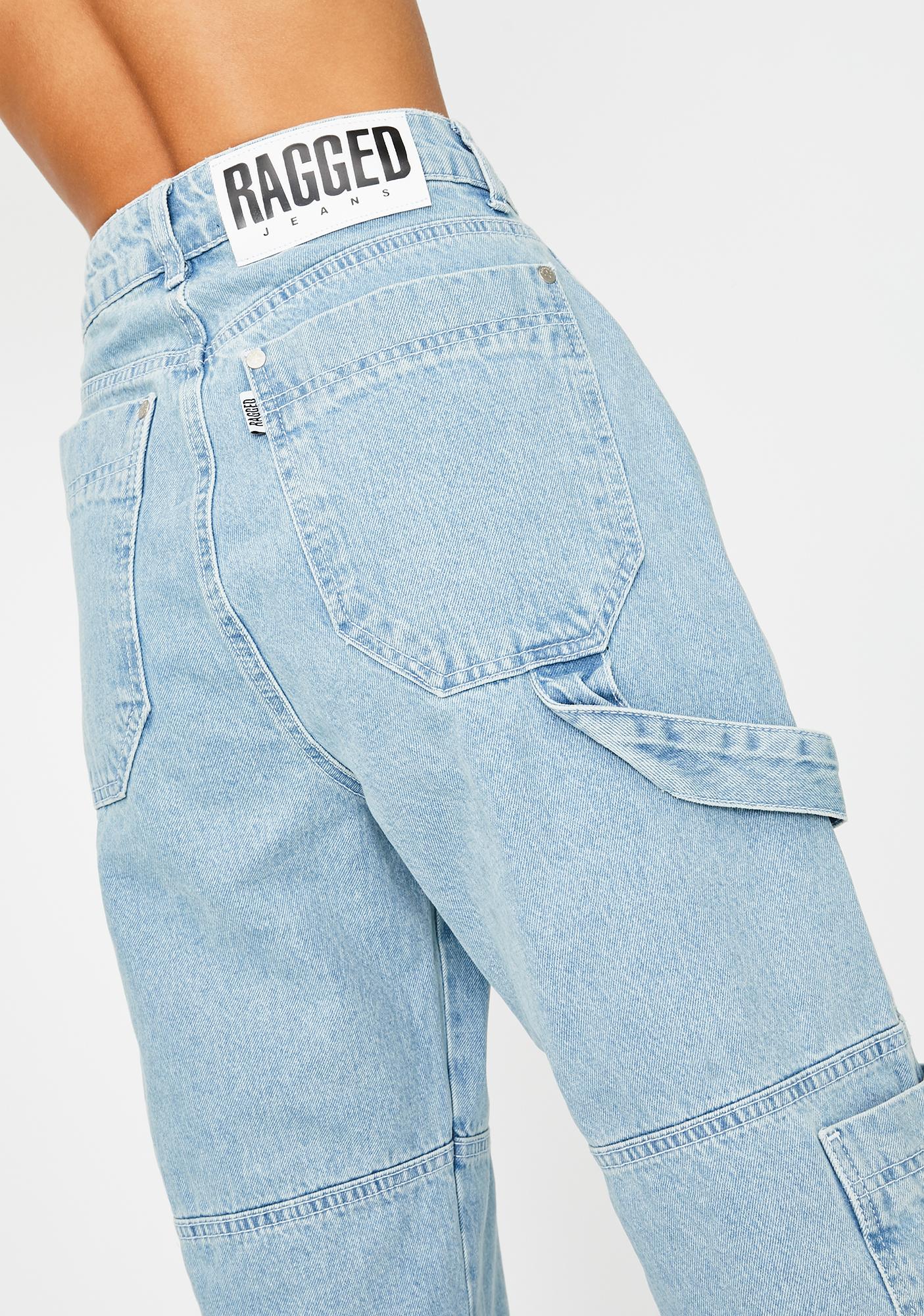 blue combat jeans