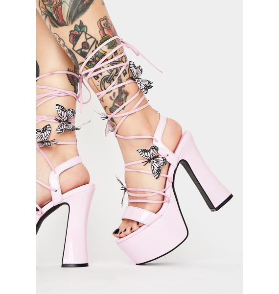 tart pixie queen lace up heels