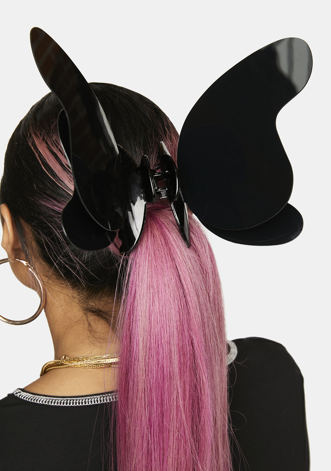 Giant Butterfly Hair Clip Black Dolls Kill