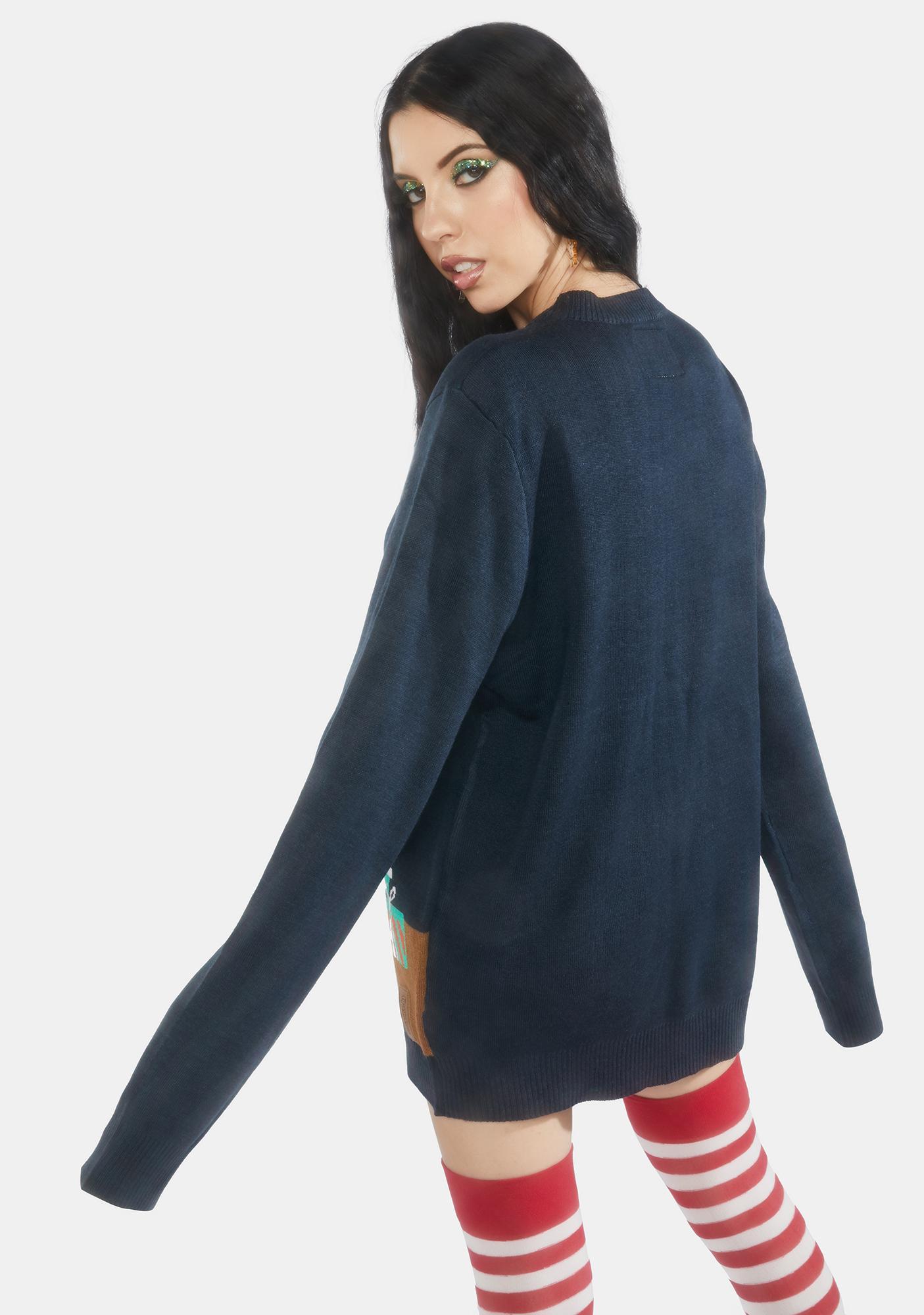 santa's twerkshop sweater