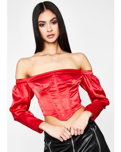 Scarlet Blinding Emotion Crop Top