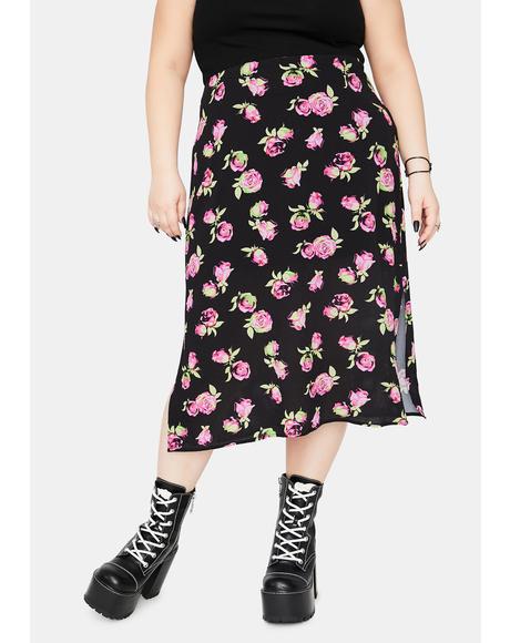 Bright pink and purple all over argyle print midi skirt 29 waist