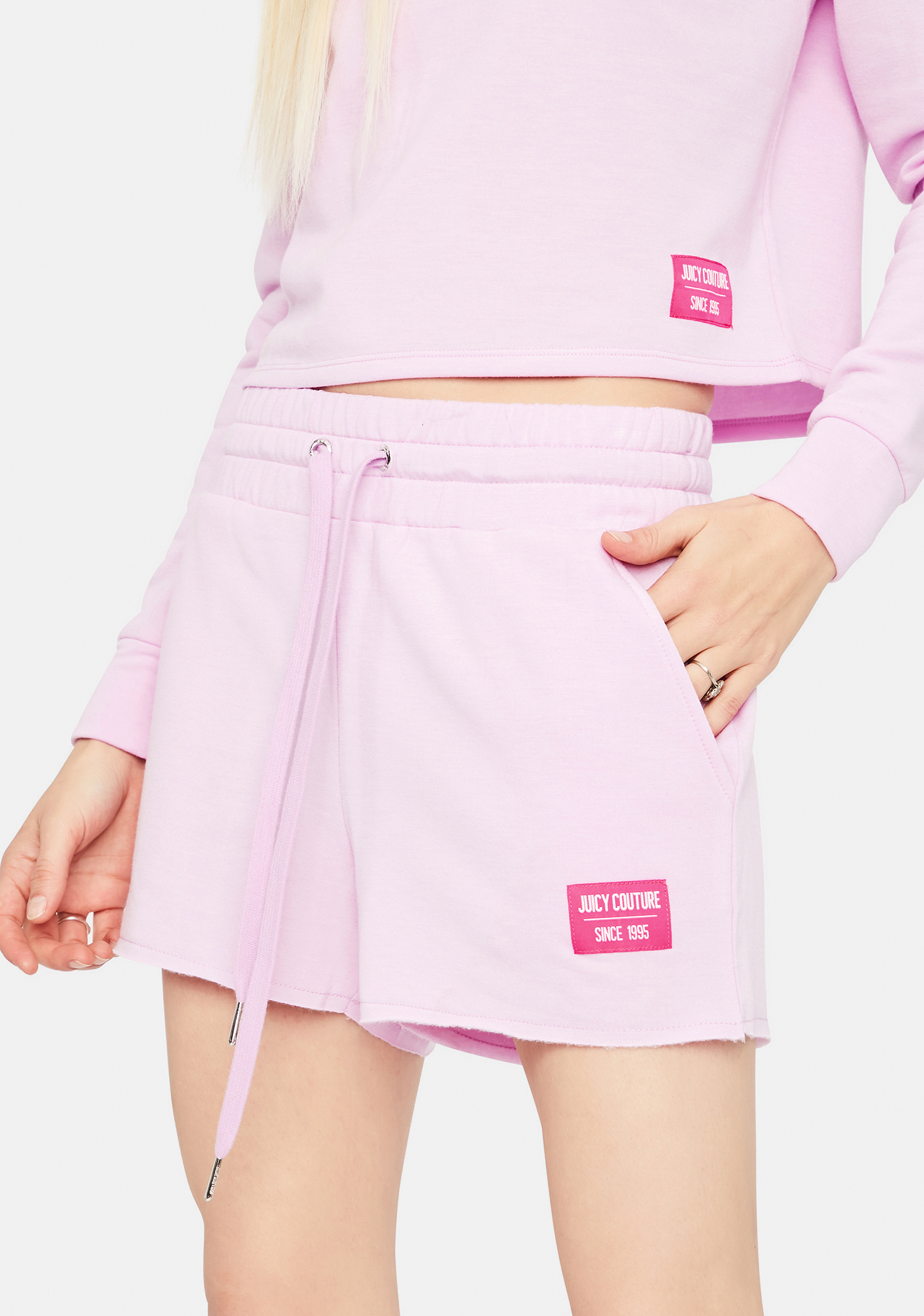 JUICY COUTURE Cozy Fleece Lounge Shorts | Dolls Kill