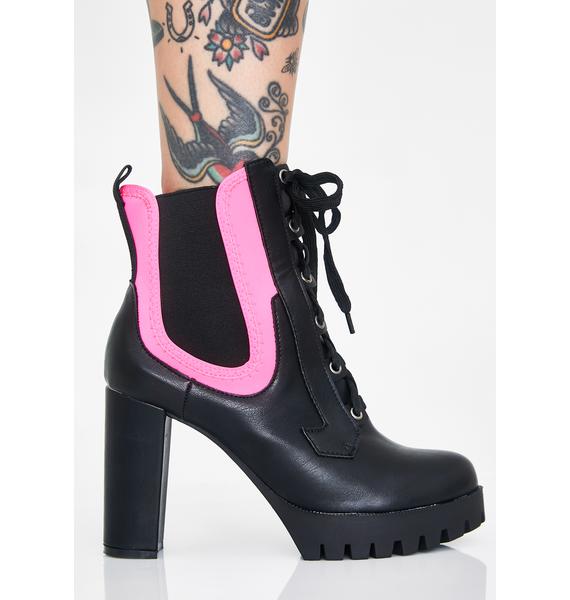 color block booties