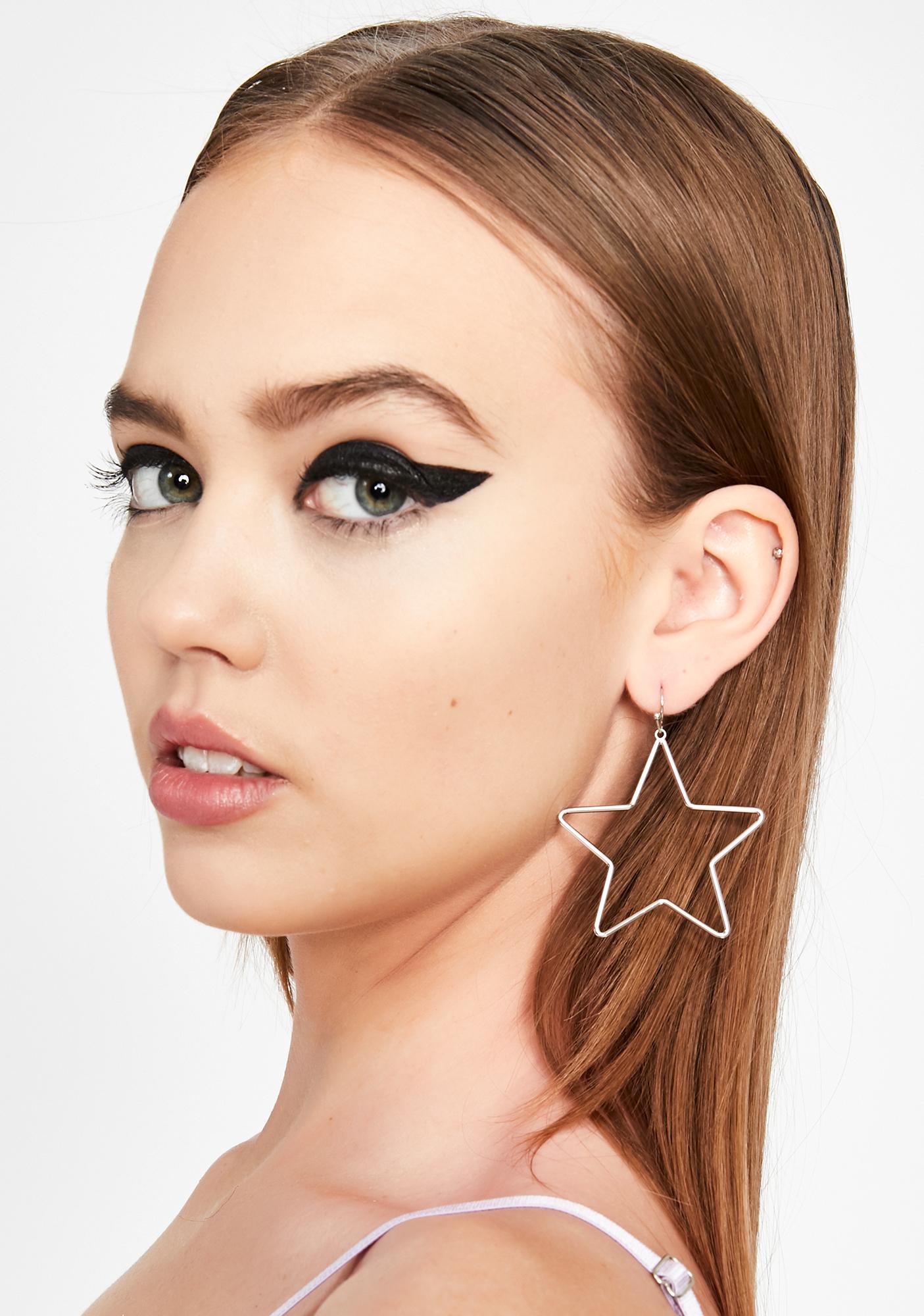 Blue Drop Bead Earrings for American Model 22 in Doll