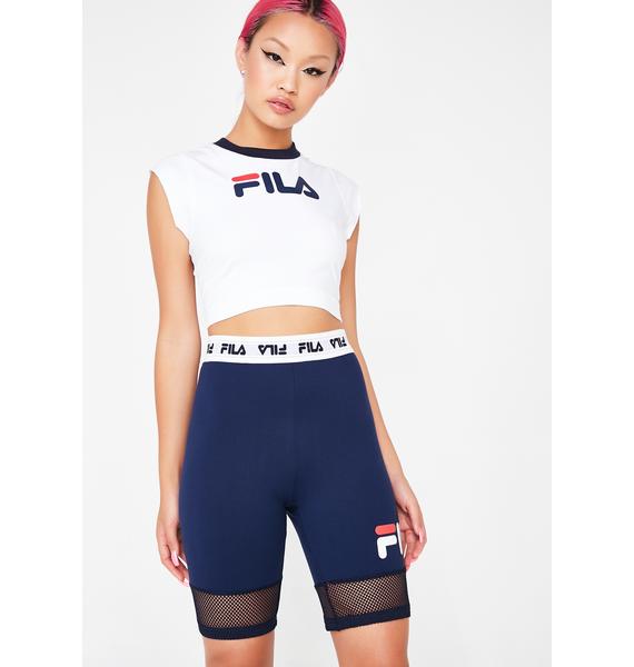 women's fila donatella biker shorts