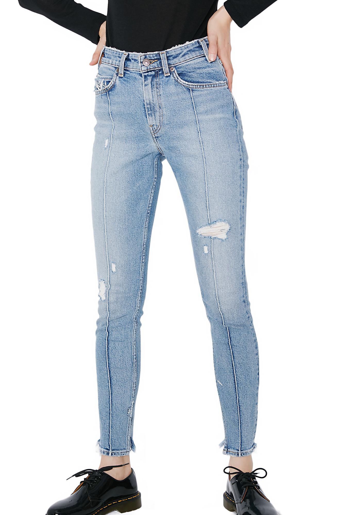 vintage high waisted skinny jeans