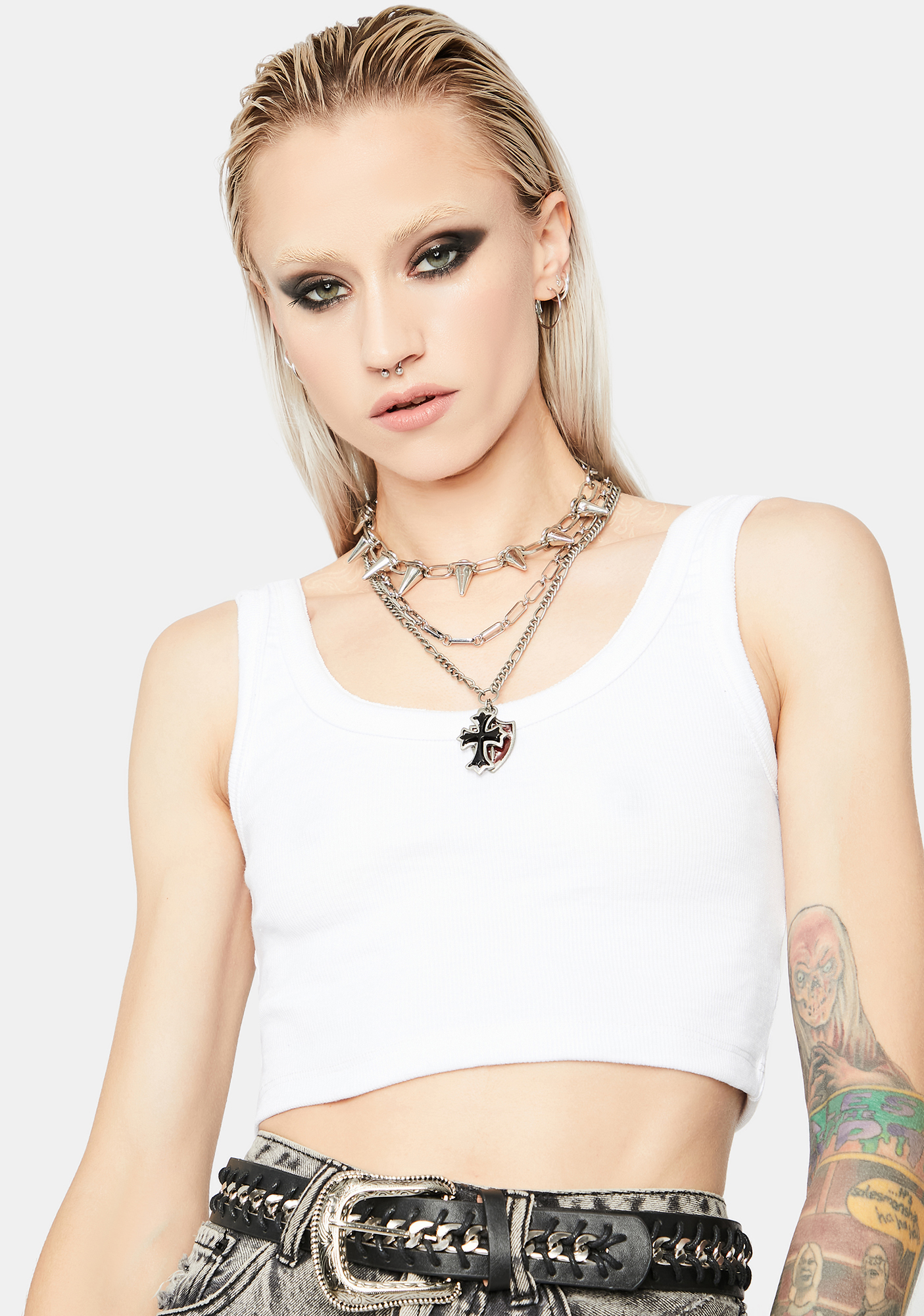 Ribbed Scoop Neck Crop Top Dolls Kill