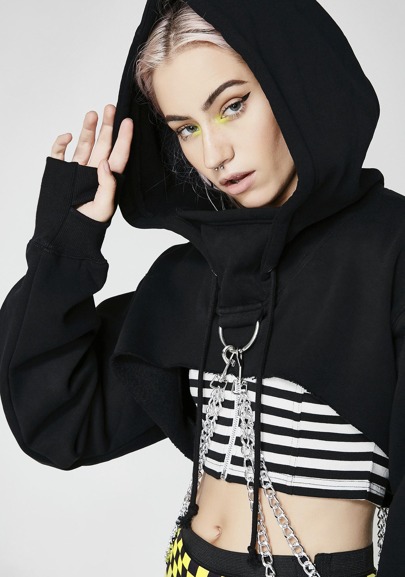 current mood chained hoodie