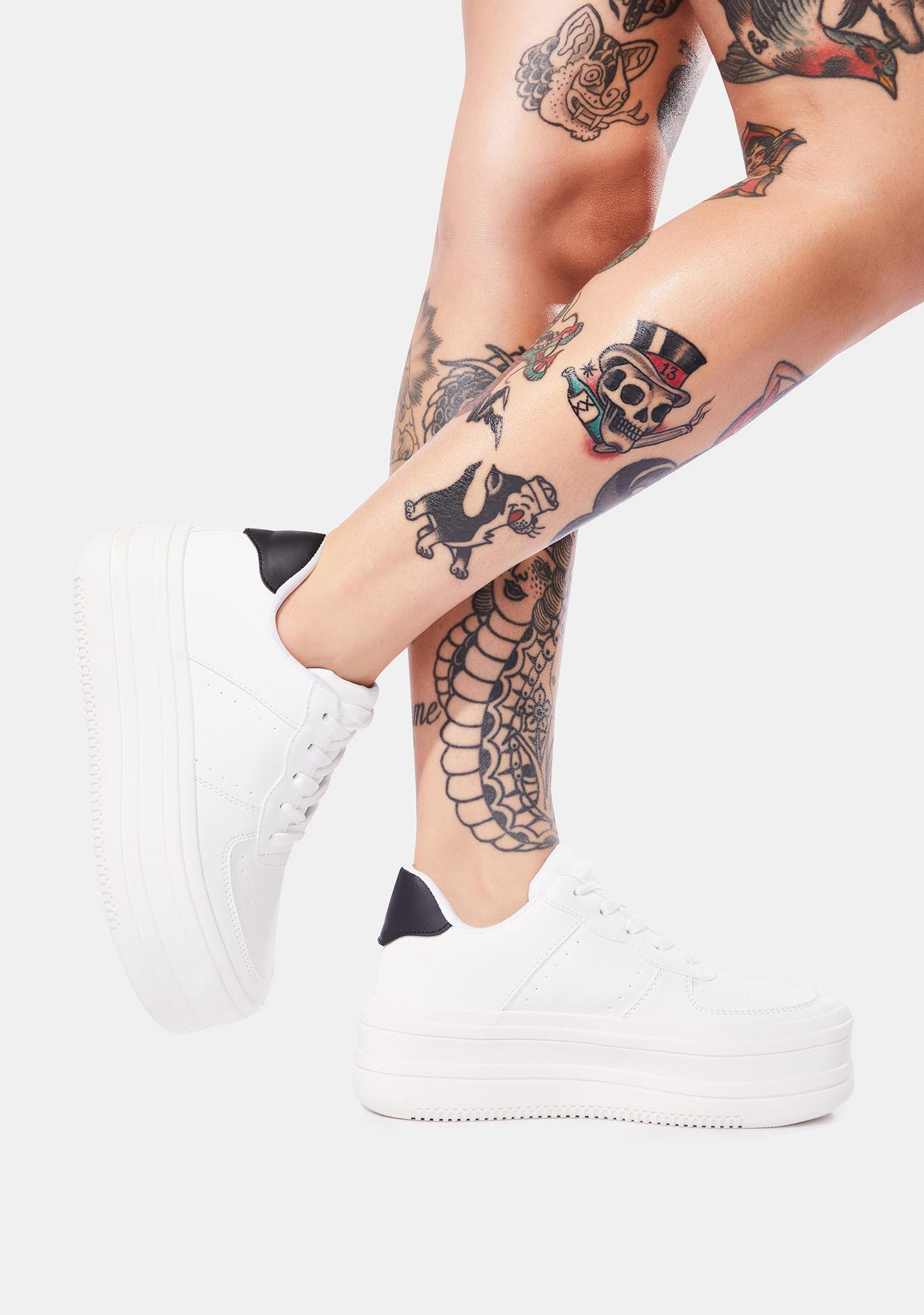 small platform sneakers