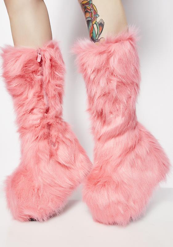 monster fur boots