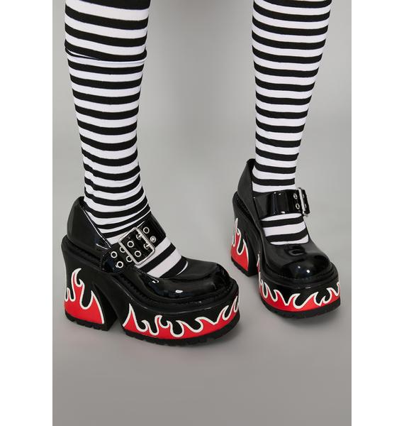 hell and back patent mary janes