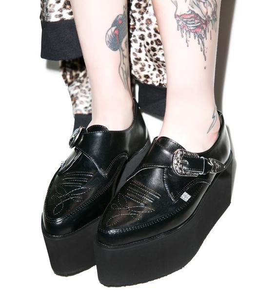 pointed buckle creepers