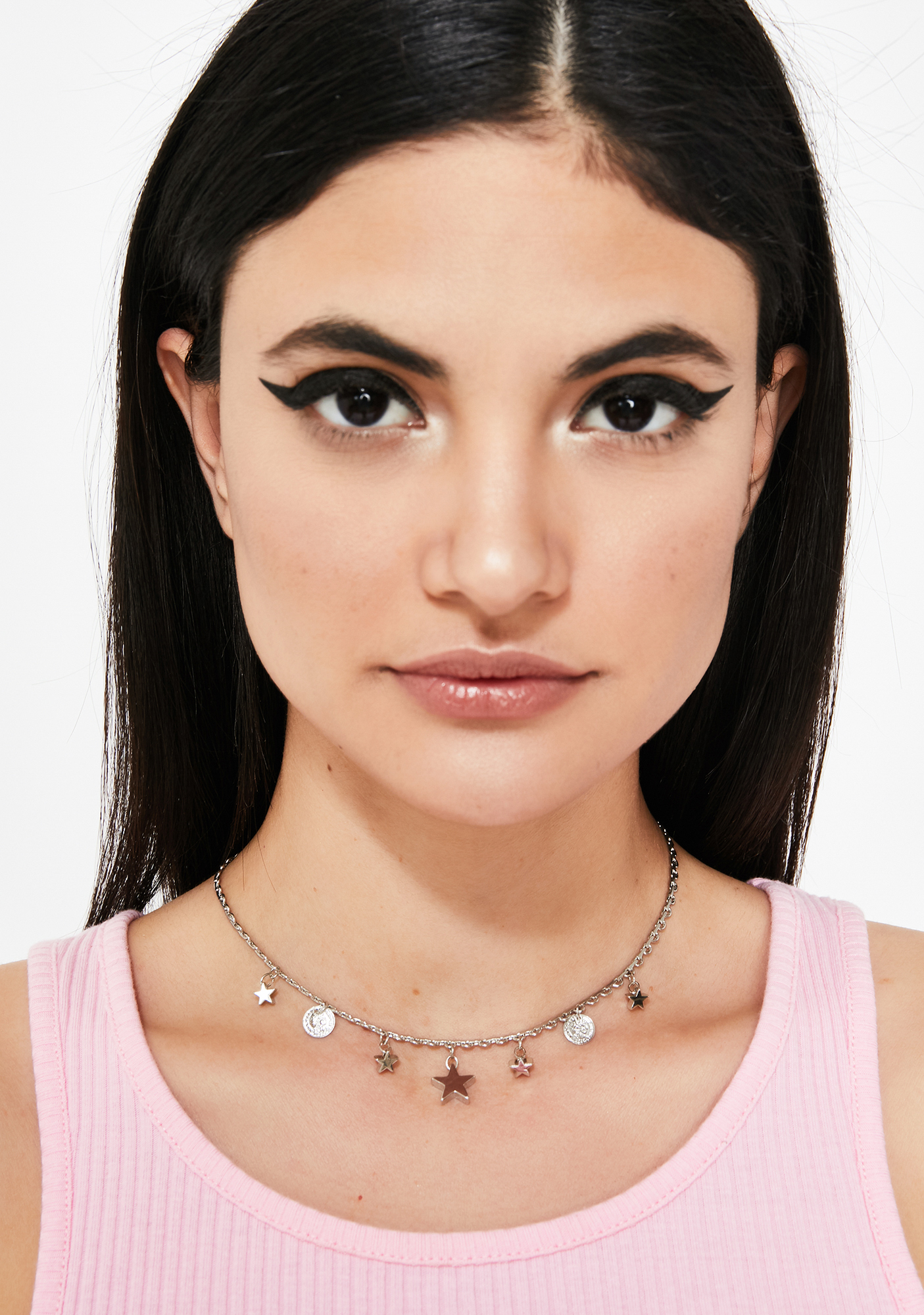 Silver Star Chain Choker Dolls Kill