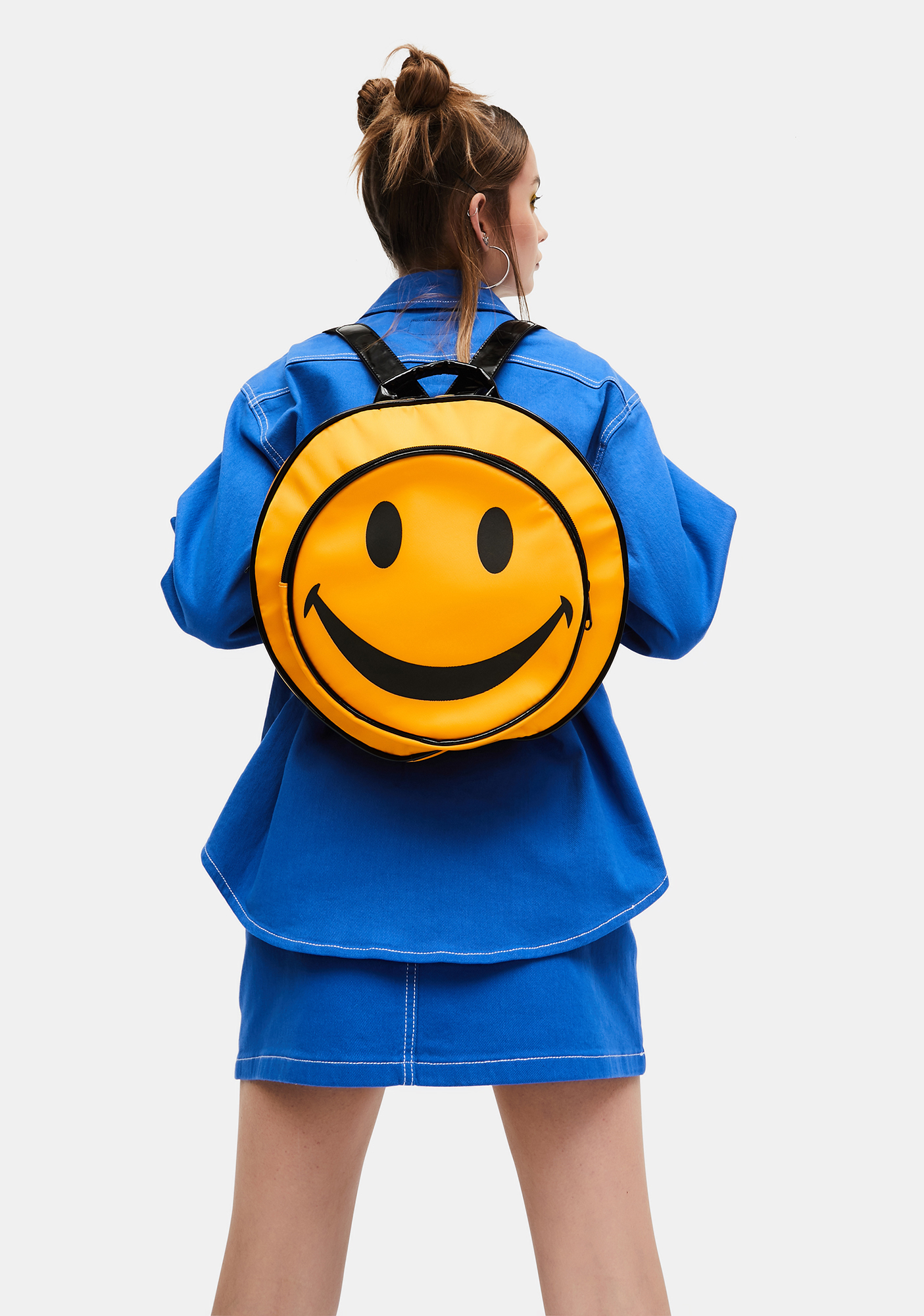 smiley face backpack