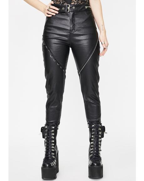 Heavy Industrial Vegan Leather Pants