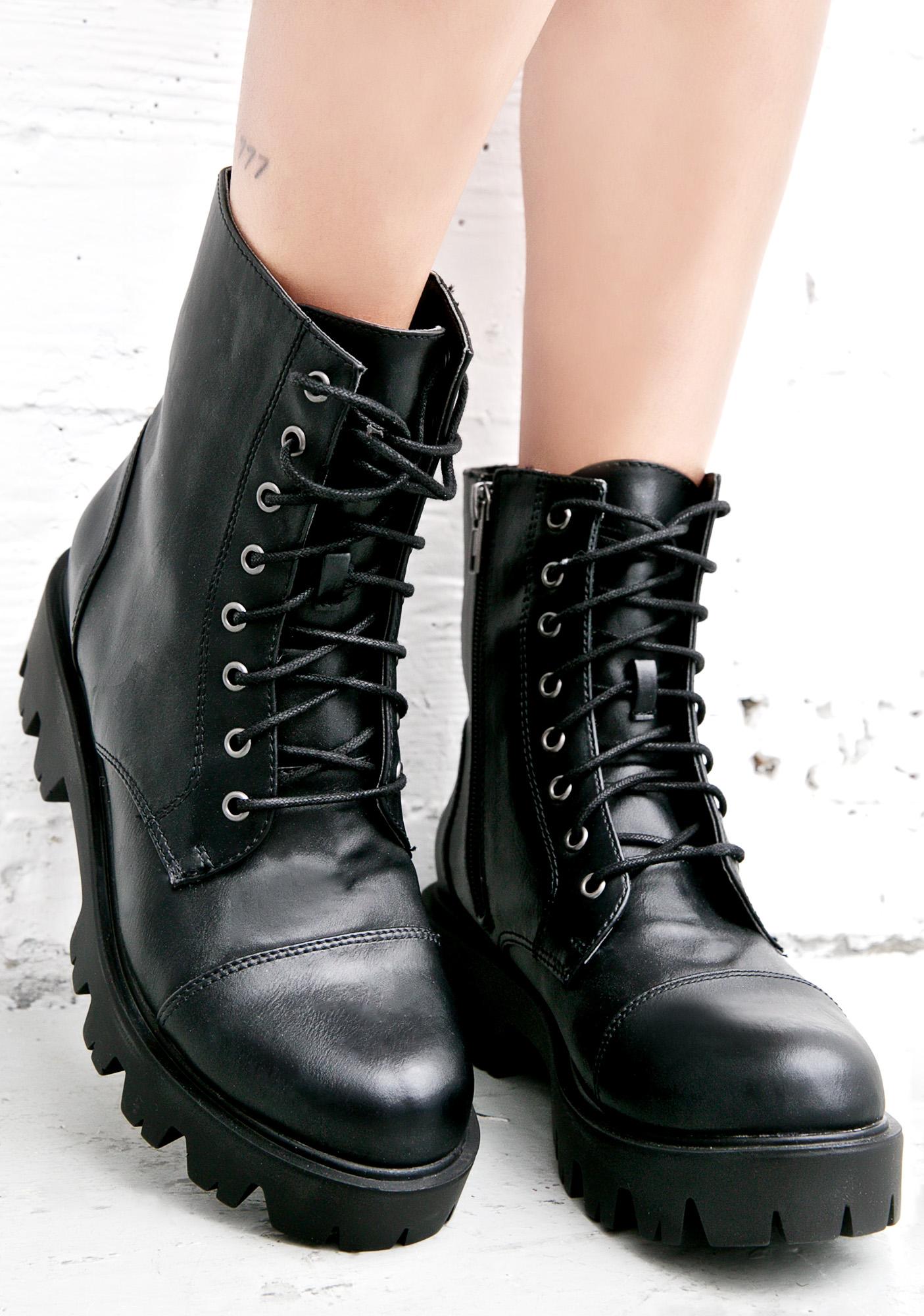 lace up biker boots