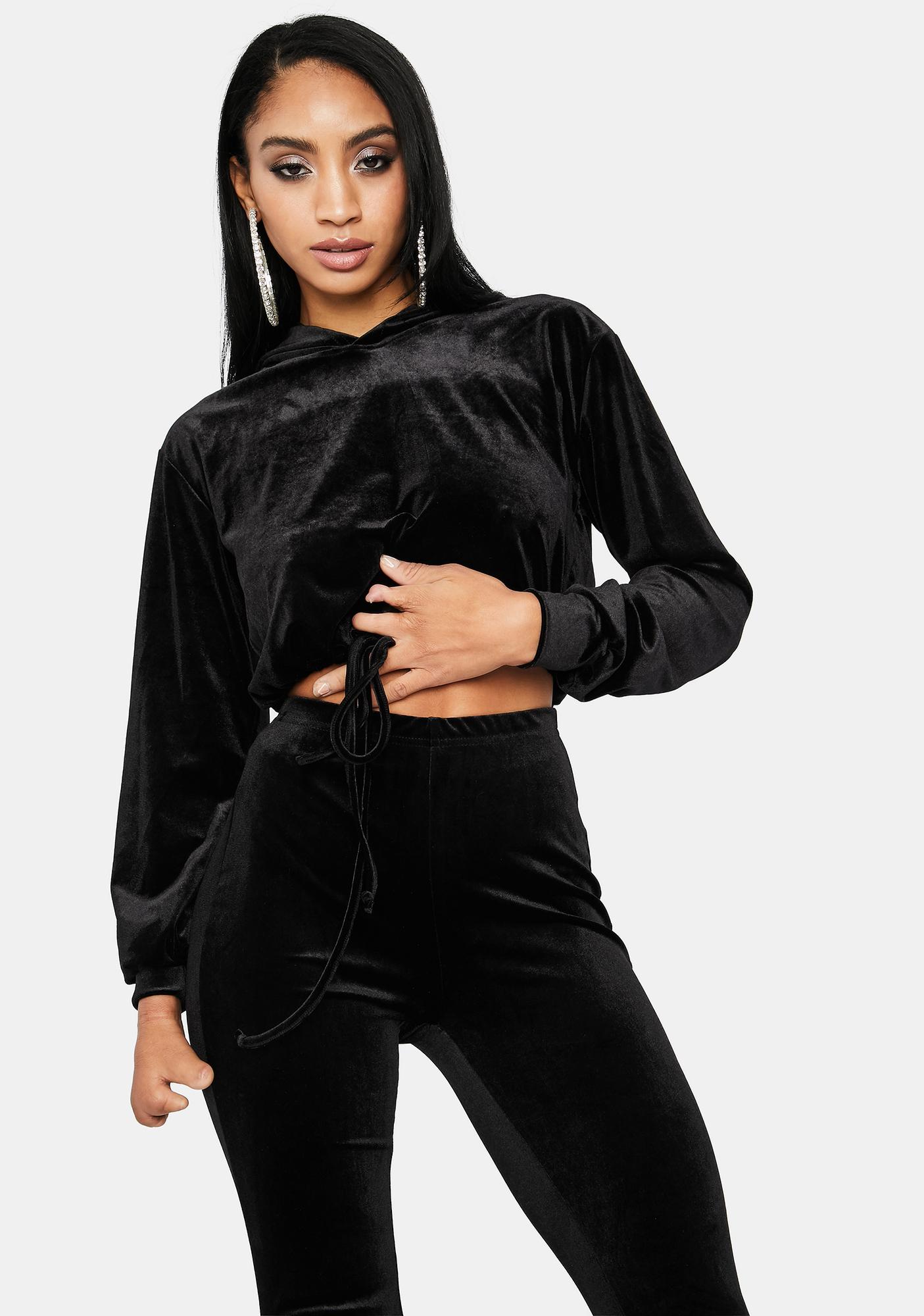 velour sweatpants set
