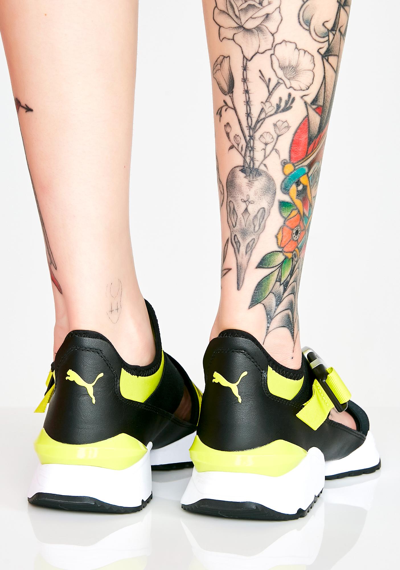puma muse cut out sneakers