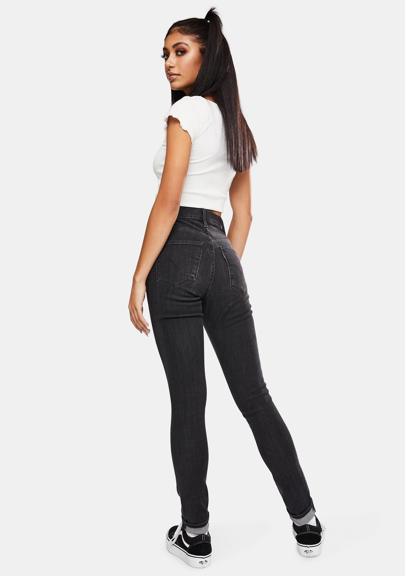 311 shaping skinny jeans black