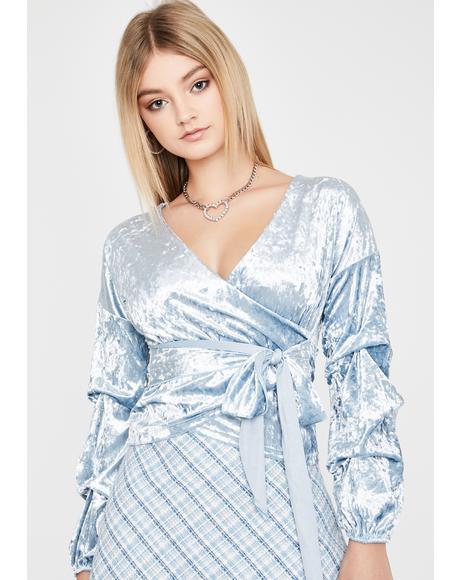 Berry Total Romantic Velvet Blouse